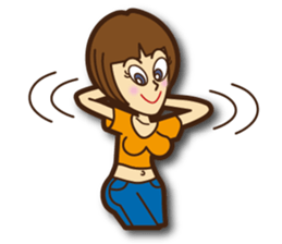 Active woman Yoko sticker #1563948
