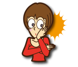 Active woman Yoko sticker #1563949