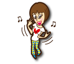 Active woman Yoko sticker #1563953