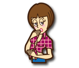 Active woman Yoko sticker #1563955