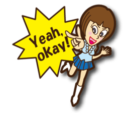 Active woman Yoko sticker #1563957