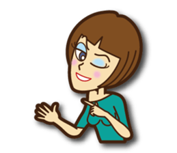 Active woman Yoko sticker #1563958