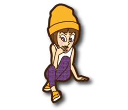 Active woman Yoko sticker #1563960
