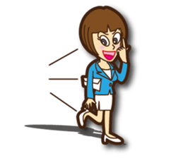 Active woman Yoko sticker #1563965