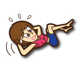 Active woman Yoko sticker #1563968