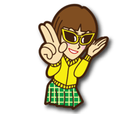 Active woman Yoko sticker #1563970