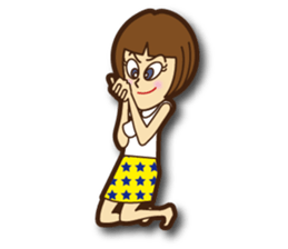 Active woman Yoko sticker #1563972