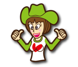 Active woman Yoko sticker #1563974