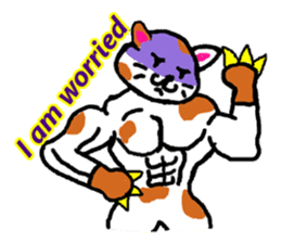 muscle cat revolution English Ver sticker #1564188