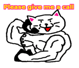 muscle cat revolution English Ver sticker #1564210