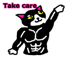 muscle cat revolution English Ver sticker #1564215