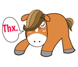 Brown Horse sticker #1564422