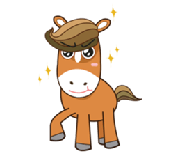 Brown Horse sticker #1564436