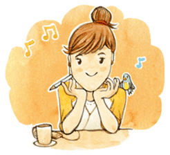 Dinsor & Jibjib : The little artists sticker #1564536