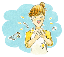 Dinsor & Jibjib : The little artists sticker #1564543