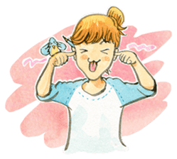 Dinsor & Jibjib : The little artists sticker #1564544