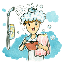 Dinsor & Jibjib : The little artists sticker #1564549