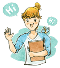 Dinsor & Jibjib : The little artists sticker #1564550