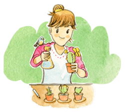 Dinsor & Jibjib : The little artists sticker #1564553