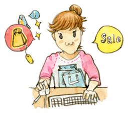 Dinsor & Jibjib : The little artists sticker #1564554