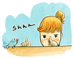 Dinsor & Jibjib : The little artists sticker #1564564