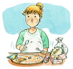 Dinsor & Jibjib : The little artists sticker #1564566