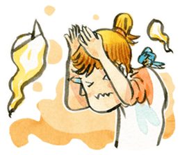 Dinsor & Jibjib : The little artists sticker #1564570