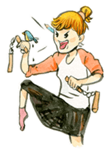 Dinsor & Jibjib : The little artists sticker #1564571