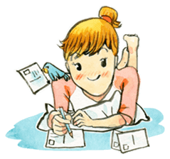 Dinsor & Jibjib : The little artists sticker #1564572