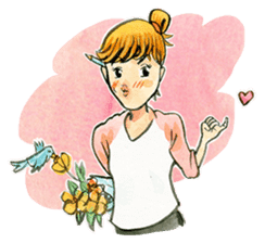 Dinsor & Jibjib : The little artists sticker #1564574