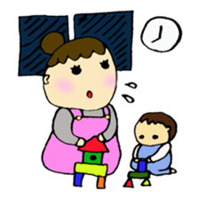 Nursery teacher and Mam sticker #1565315