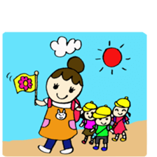 Nursery teacher and Mam sticker #1565334
