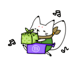 YAMAGUCHI-BEN white fox 2 sticker #1565546