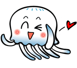 Sea angel and Jellyfish sticker #1565598