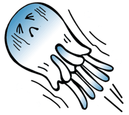 Sea angel and Jellyfish sticker #1565602