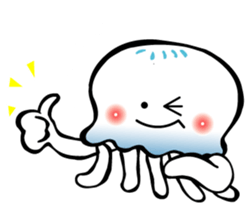 Sea angel and Jellyfish sticker #1565608