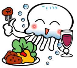 Sea angel and Jellyfish sticker #1565615