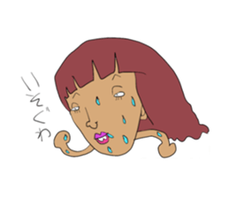 Crazy girl sticker #1565936