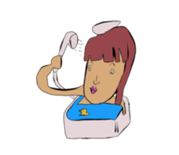 Crazy girl sticker #1565937