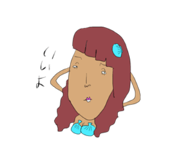 Crazy girl sticker #1565939