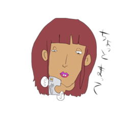 Crazy girl sticker #1565942