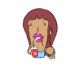 Crazy girl sticker #1565952