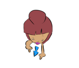 Crazy girl sticker #1565957