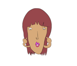 Crazy girl sticker #1565958