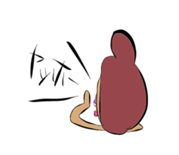 Crazy girl sticker #1565959