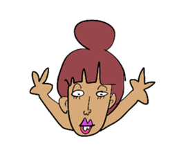 Crazy girl sticker #1565964