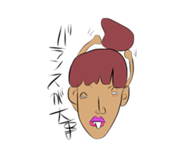 Crazy girl sticker #1565968