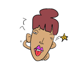 Crazy girl sticker #1565970