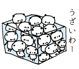 swarm of pandas sticker #1566021