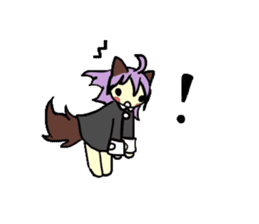 Wolf Girl sticker #1566500